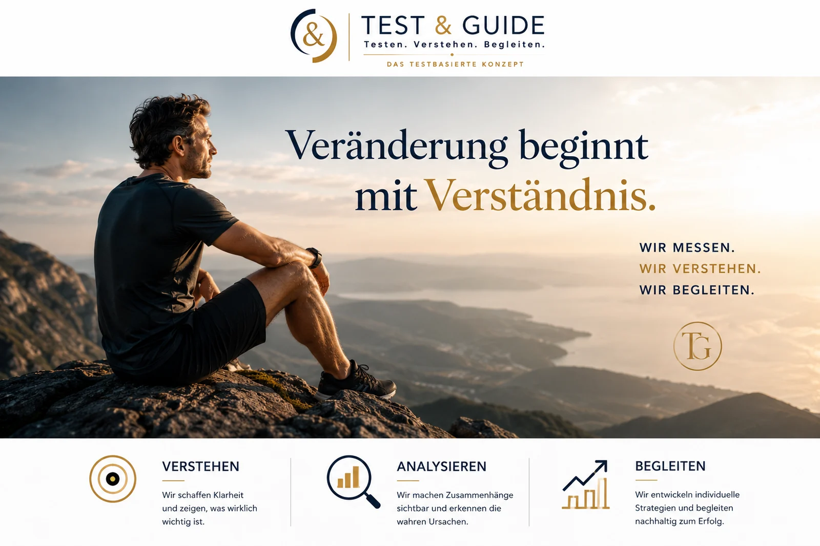 Veränderung beginnt mit Verständnis. Wir messen. Wir verstehen. Wir begleiten. — Verstehen, Analysieren, Begleiten.